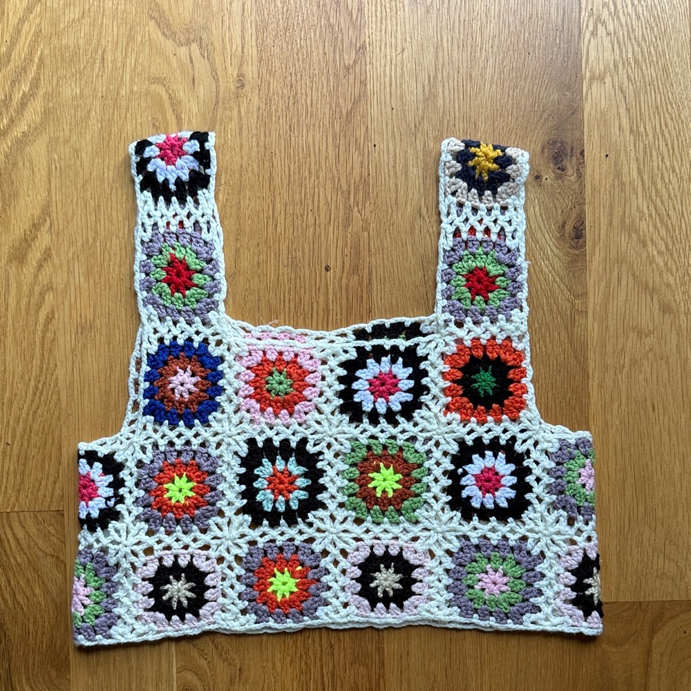 Colorful Crochet Crop Top